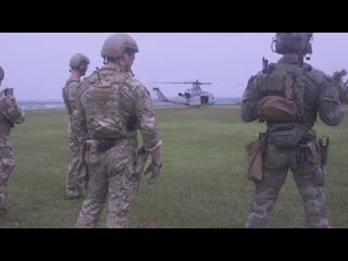 1st sfg(a) 3rd marine raider battalion conduct casualty evacuation drills