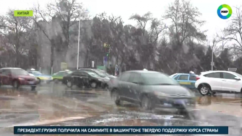 Апрельские снегопады из китая добрались до дальнего востока