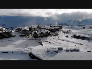 Skiing in gudauri, georgia