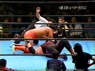 Steve williams/vader vs kenta kobashi/kentaro shiga [finish]