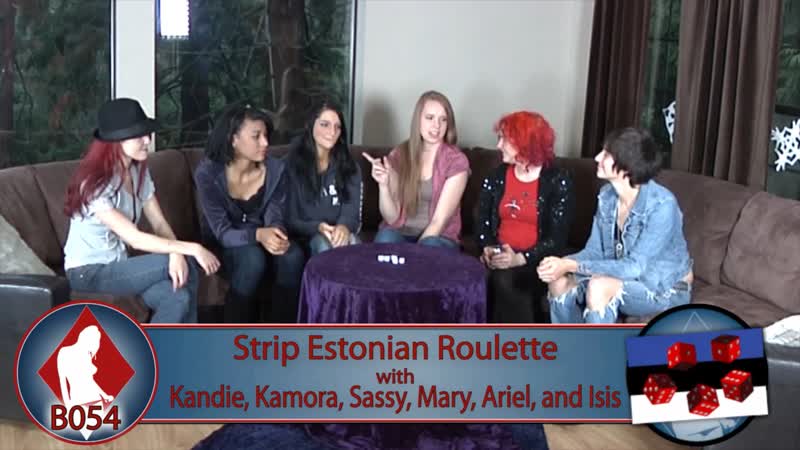 B054 эстонская рулетка на раздевание с кэнди, каморой, сасси, мэри, ариэль и айсис (hd качество)