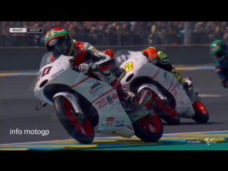 Массовый сход с трассы на гонке moto3 (vhs video)