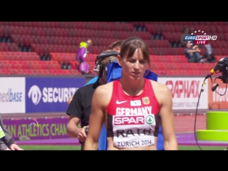 Claudia salman rath heptathlon high jump 22nd european athletics championships zurich (2014)