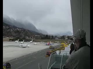 Long landing at innsbruck