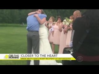 Surprised bride meets late son's heart recipient (1)