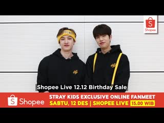 [video] 201126 bang chan & seungmin shopee indonesia exclusive online fan meet