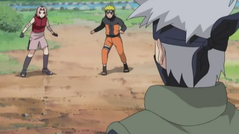 Наруто и сакура против какаши