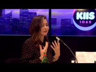 Kyle tries some of @mirandakerrs kora organics products