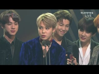 161116 bts best icon award @ 2016 asian artist awards