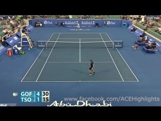 Davis goffin vs jo wilfried tsonga 2016 29 dec mubadala abu dhabi highlights hd720p50