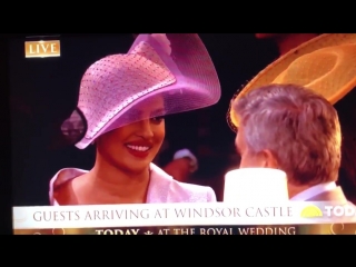 Priyanka chopra at the royalwedding talking to @serenawilliams @priyankachopra