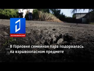 В горлое семейная пара подорвалась на взрывоопасном предмете