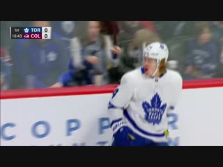 Auston matthews makes insane breakout pass for kasperi kapanen to score