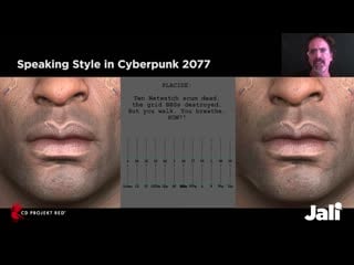 Jali driven expressive facial animation multilingual speech in cyberpunk 2077 with cdpr