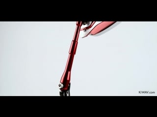 Motorcycle mirrors viper red adjustable sportsbike with glossy black mirror base kiwav