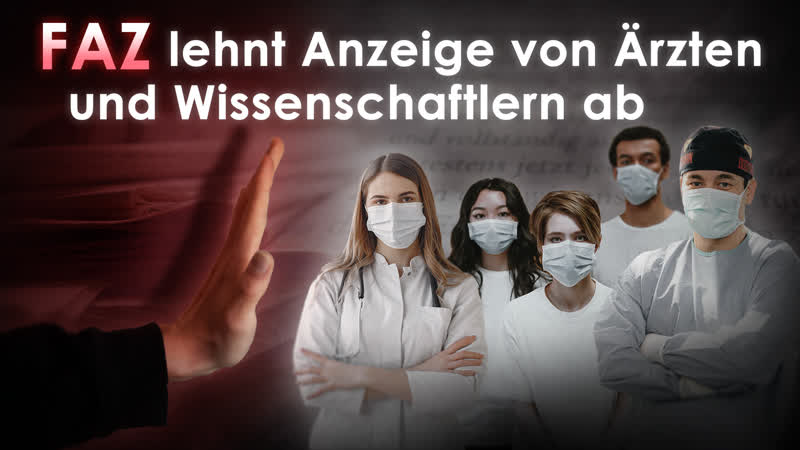 Faz lehnt anzeige von ärzten und wissenschaftlern ab