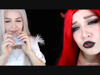 [asmr kittyklaw] asmr triggers angel & demon 😈👼 асмр триггеры ангел и демон 🎧