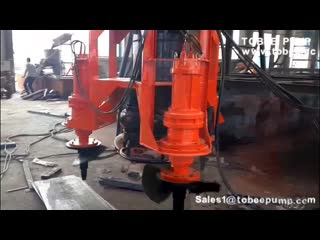 Tobee™ submersible sand pump with excavator