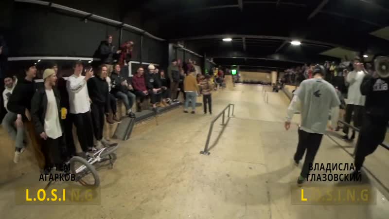 [fakt bmx] wintering bmx battle артем агарков vs владислав глазовский