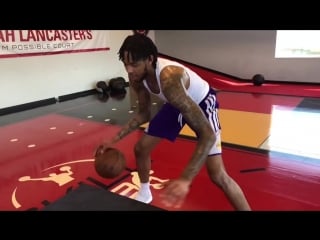 Brandon ingram ball handling and footwork with micah lancaster