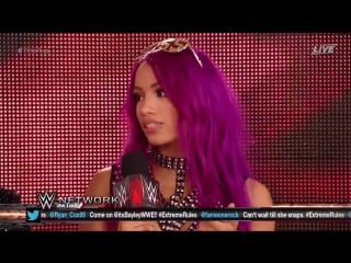 Raw talk sasha banks addresses bayley's loss