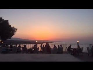 Sunsets in greek islands