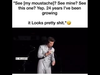 Harry with moustache? a big, fat no