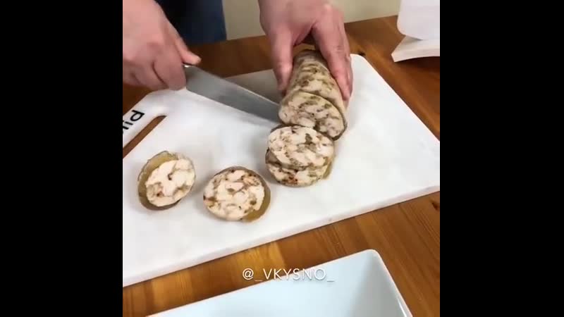 Домашняя сочная колбаска