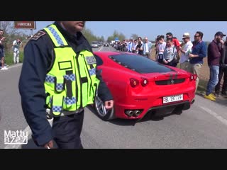 Launch controls, accelerations u0026 burnouts cars u0026 coffee italy brescia 2017!