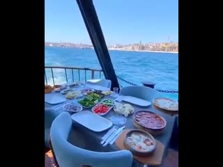 Turkish breakfast on the bosphorus