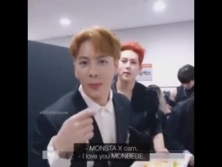 Jackson and saying they love us monbebes~