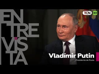 Vladímir putin en una entrevista con el periodista estadounidense tucker carlson