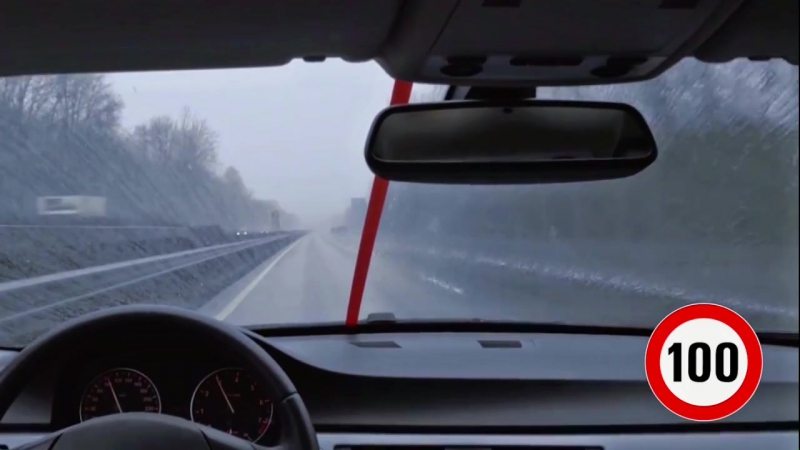 Антидождь в действии