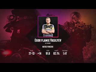 Navi flamie vs vitality 27 фрагов на inferno