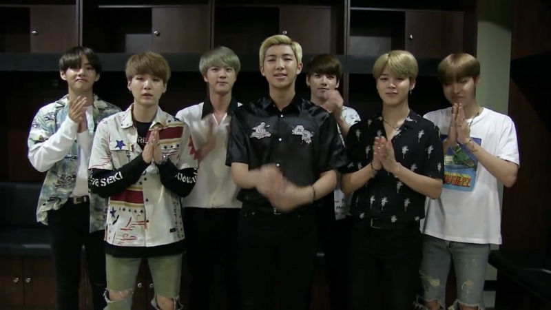 `video message` 160908 bts congratulatory message for produce 101's kim juna's solo debut