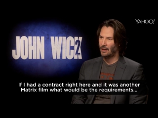 Here's what keanu reeves had to say about #thematrix4 when we quizzed him last month
