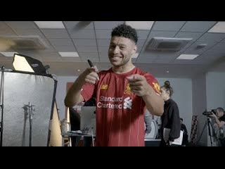 Ox's vlog behind the scenes at the 2019/20 liverpool new kit shoot with alex oxlade chamberlain