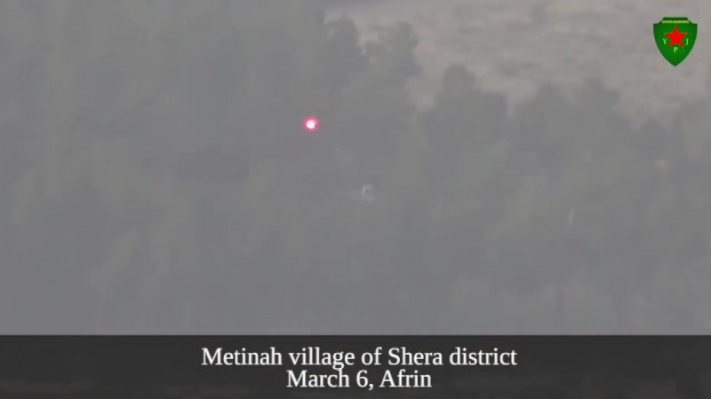 Курдские бойцы заптурили тачанку протурецких боевиков в кантоне африн#1