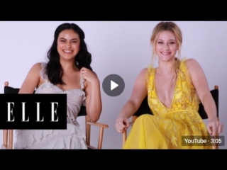 Lili reinhart and camila mendes read absurd riverdale fan theories elle [rus sub]