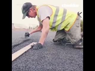 This pavement puts old tires to good use