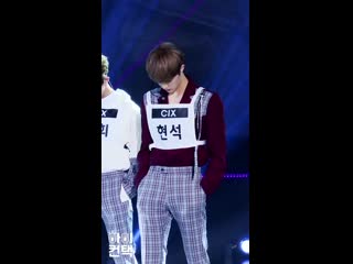 190808 cix movie star (hyunsuk fancam) @ the show