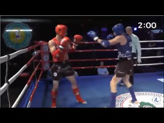 75kg vadim loparev (kaz) vs derek jolivette (can) ifma world muaythai championships 2018, cancun, mexico