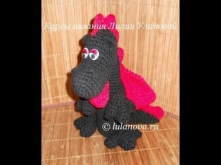 Дракон черный 3 часть knitting dragon crochet вязание крючком