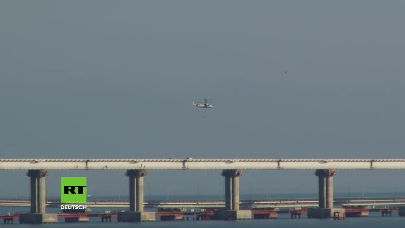 Nach eindringen ukrainischer schiffe jets und hubschrauber patrouillieren strasse von kertsch