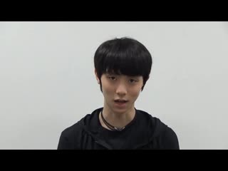 Yuzuru's message for nhk 20190906 杯フィギュア出場 男子シングルの羽生結弦選手からメッセージが届きました