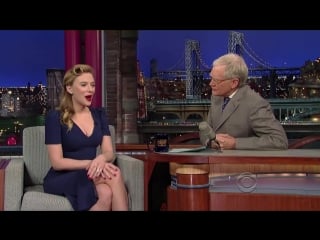 Scarlett johansson late show with david letterman (2014)