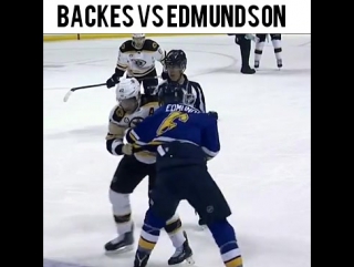 Fighting david backes vs joel edmundson(11 01 17 )