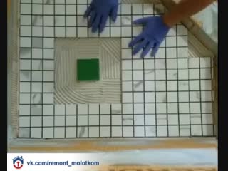 Мозаика на полу в душевой 😊✌🏻