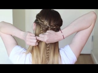 Half up half down butterfly hairstyle pinterest inspired hair tutorial