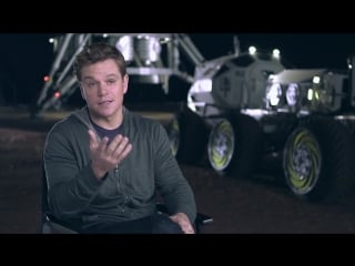 The martian on set interview matt damon